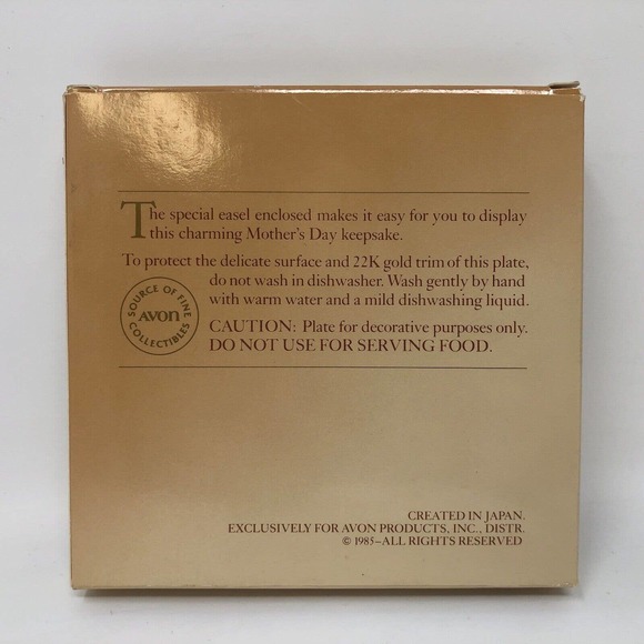 Creation of Love Plate Avon 1985 Mothers Day Tom Newsom Caucasian NOS - Picture 8 of 8